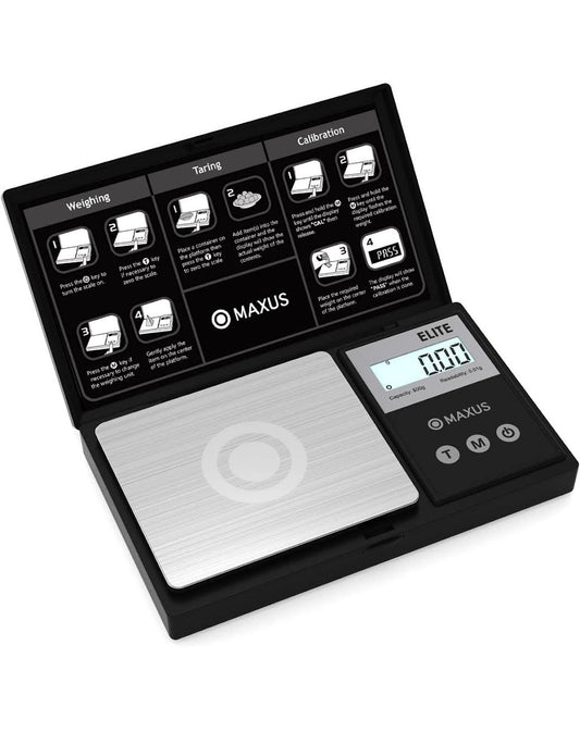 Precision Pocket Scale 500g x 0.001g, Digital Jewelry Scale with Tray